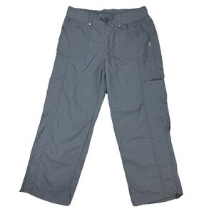 No Boundaries Womens L (12-14) Paratrooper Cargo Pants‎ Gray Baggy Y2K Wide leg